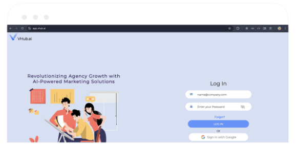 Login at vHub.ai
