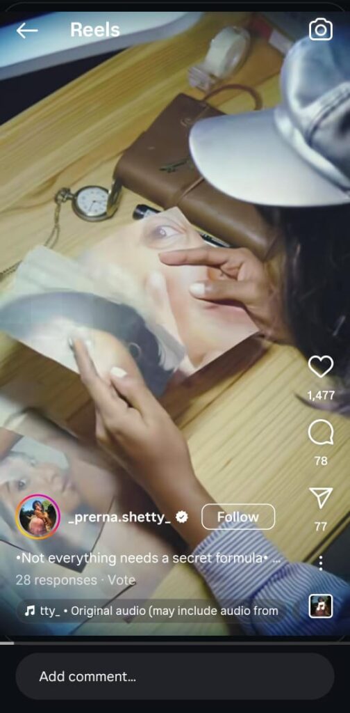 Prerna Shetty’s cinematic skincare storytelling reel