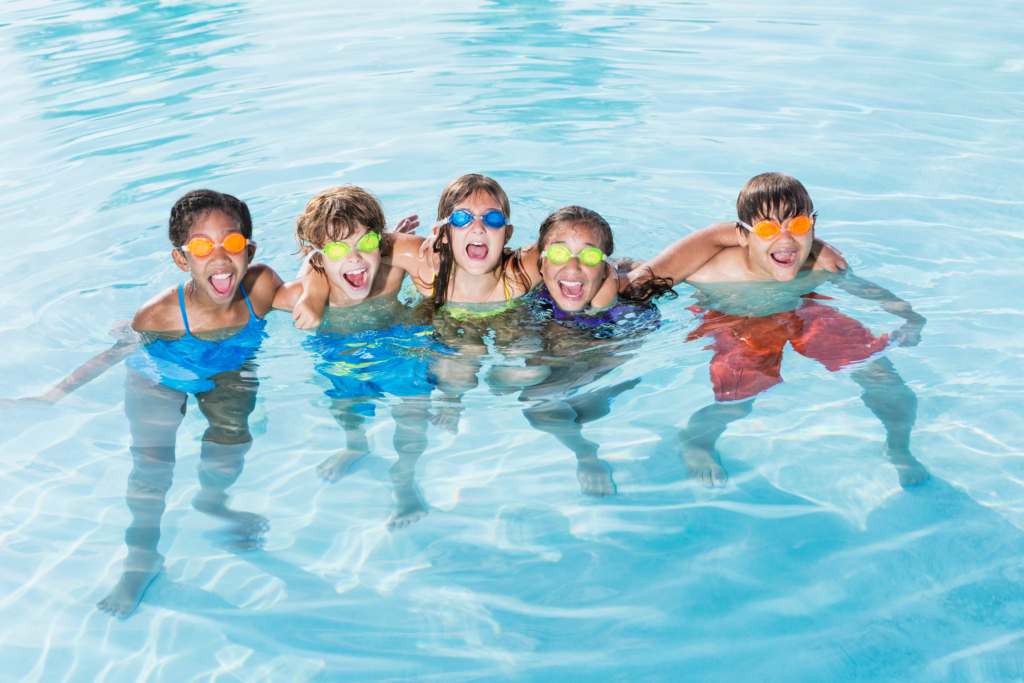 Kids swim